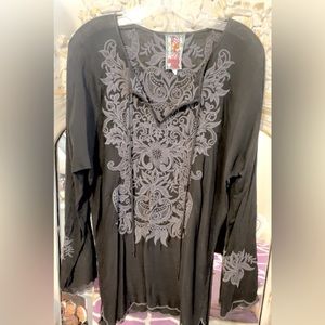 Johnny Was Boho Beach Swimsuit Cover L